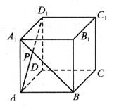 如图所示,在单位正方体abcd―a  b  c  d  的面对角线a  b  存在一点p
