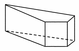 如图所示是一个四棱柱铁块,画出它的三视图.